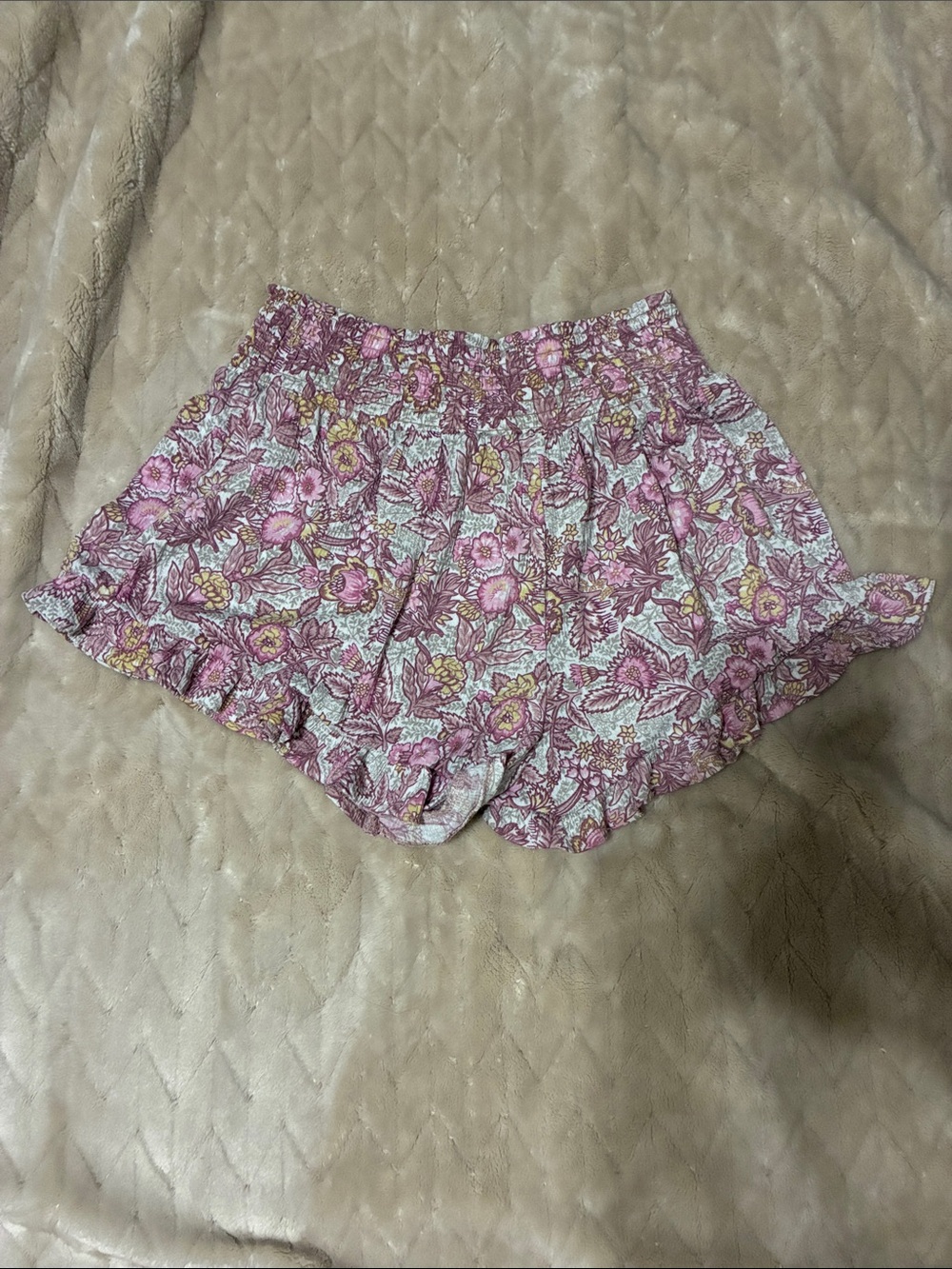 NoBo Floral Drawstring Ruffle Shorts - Picture 4 of 4